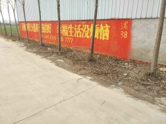 河南郑州墙体广告与品牌调性很搭